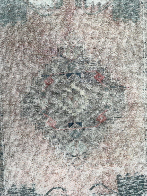 Turkish Mini Rug Oriental Hand Knotted Vintage Rug  1'6" x  3'6'' #12048
