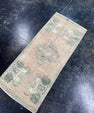 Turkish Mini Rug Oriental Hand Knotted Vintage Rug  1'6" x  3'6'' #12048