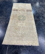 Turkish Mini Rug Oriental Hand Knotted Vintage Rug  1'5'' x  3'1'' #12050
