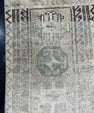 Turkish Mini Rug Oriental Hand Knotted Vintage Rug  1'5'' x  3'1'' #12050