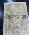 Turkish Mini Rug Oriental Hand Knotted Vintage Rug  1'5'' x  3'1'' #12050