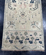 Turkish Mini Rug Oriental Hand Knotted Vintage Rug  1'3" x  3'3'' #12045