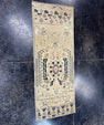 Turkish Mini Rug Oriental Hand Knotted Vintage Rug  1'3" x  3'3'' #12045