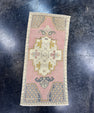 Turkish Mini Rug Oriental Hand Knotted Vintage Rug  1'7" x  3'5'' #12044