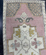 Turkish Mini Rug Oriental Hand Knotted Vintage Rug  1'7" x  3'5'' #12044
