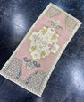 Turkish Mini Rug Oriental Hand Knotted Vintage Rug  1'7" x  3'5'' #12044