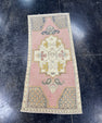 Turkish Mini Rug Oriental Hand Knotted Vintage Rug  1'7" x  3'5'' #12044