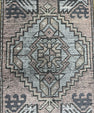 Turkish Mini Rug Oriental Hand Knotted Vintage Rug  1'8" x  3' #12043