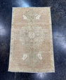 Turkish Mini Rug Oriental Hand Knotted Vintage Rug  1'9" x  2'9'' #12042