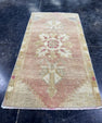 Turkish Mini Rug Oriental Hand Knotted Vintage Rug  1'6" x  2'11'' #12041