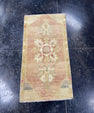 Turkish Mini Rug Oriental Hand Knotted Vintage Rug  1'6" x  2'11'' #12041