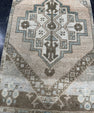 Turkish Mini Rug Oriental Hand Knotted Vintage Rug  1'7" x  2'11'' #12040