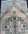 Turkish Mini Rug Oriental Hand Knotted Vintage Rug  1'7" x  2'11'' #12040