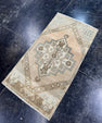 Turkish Mini Rug Oriental Hand Knotted Vintage Rug  1'7" x  2'11'' #12040