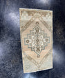 Turkish Mini Rug Oriental Hand Knotted Vintage Rug  1'7" x  2'11'' #12040