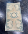 Turkish Mini Rug Oriental Hand Knotted Vintage Rug  1'9" x  3'4'' #12039