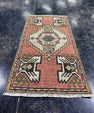 Turkish Mini Rug Oriental Hand Knotted Vintage Rug  1'6" x  2'11'' #12037