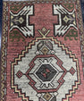 Turkish Mini Rug Oriental Hand Knotted Vintage Rug  1'6" x  2'11'' #12037