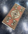 Turkish Mini Rug Oriental Hand Knotted Vintage Rug  1'6" x  2'11'' #12037