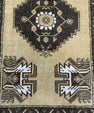 Turkish Mini Rug Oriental Hand Knotted Vintage Rug  1'7" x  2'8'' #12036