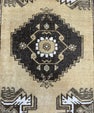 Turkish Mini Rug Oriental Hand Knotted Vintage Rug  1'7" x  2'8'' #12036