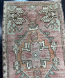 Turkish Mini Rug Oriental Hand Knotted Vintage Rug  1'7" x  2'10'' #12035