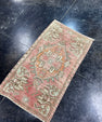 Turkish Mini Rug Oriental Hand Knotted Vintage Rug  1'7" x  2'10'' #12035