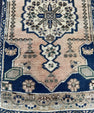 Turkish Mini Rug Oriental Hand Knotted Vintage Rug  1'10" x  3'5'' #12034