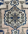 Turkish Mini Rug Oriental Hand Knotted Vintage Rug  1'10" x  3'5'' #12034