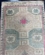 Turkish Mini Rug Oriental Hand Knotted Vintage Rug  1'6" x  2'6'' #12032