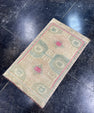 Turkish Mini Rug Oriental Hand Knotted Vintage Rug  1'6" x  2'6'' #12032