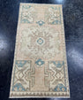 Turkish Mini Rug Oriental Hand Knotted Vintage Rug  1'7" x  3'1'' #12031
