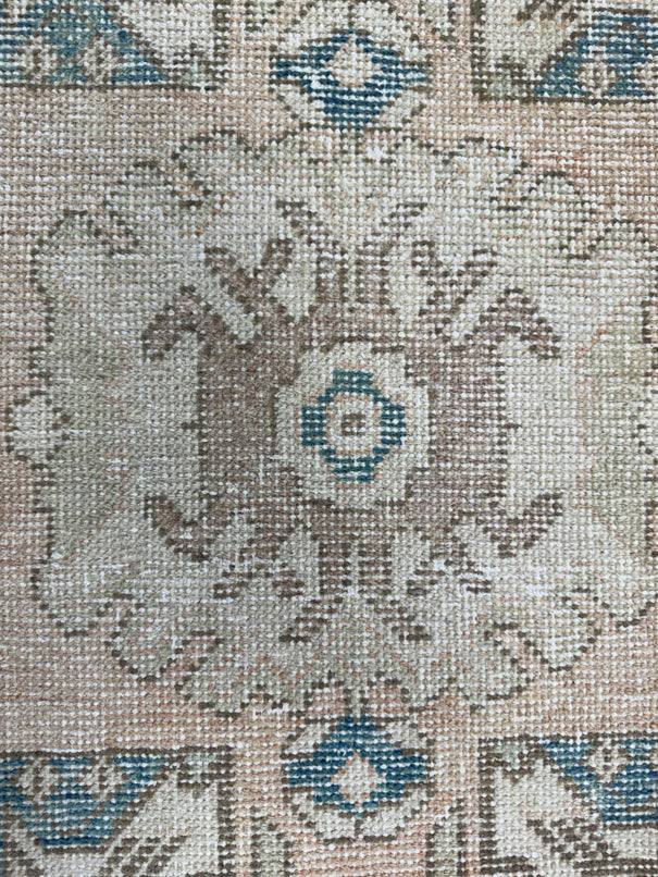 Turkish Mini Rug Oriental Hand Knotted Vintage Rug  1'7" x  3'1'' #12031