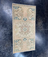 Turkish Mini Rug Oriental Hand Knotted Vintage Rug  1'7" x  3'1'' #12031