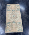 Turkish Mini Rug Oriental Hand Knotted Vintage Rug  1'7" x  3'1'' #12031