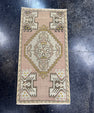 Turkish Mini Rug Oriental Hand Knotted Vintage Rug  1'7" x  3' #12030