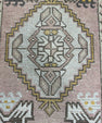Turkish Mini Rug Oriental Hand Knotted Vintage Rug  1'7" x  3' #12030