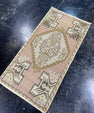 Turkish Mini Rug Oriental Hand Knotted Vintage Rug  1'7" x  3' #12030