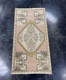 Turkish Mini Rug Oriental Hand Knotted Vintage Rug  1'7" x  3' #12030