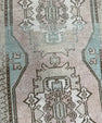 Turkish Mini Rug Oriental Hand Knotted Vintage Rug  1'6" x  3'5'' #12029