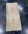 Turkish Mini Rug Oriental Hand Knotted Vintage Rug  1'6" x  3'5'' #12029