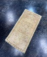Turkish Mini Rug Oriental Hand Knotted Vintage Rug  1'5" x  2'10'' #12028