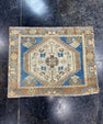 Turkish Mini Rug Oriental Hand Knotted Vintage Rug  2'4" x  1'10'' #12019