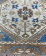 Turkish Mini Rug Oriental Hand Knotted Vintage Rug  2'4" x  1'10'' #12019