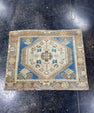 Turkish Mini Rug Oriental Hand Knotted Vintage Rug  2'4" x  1'10'' #12019