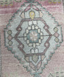 Turkish Mini Rug Oriental Hand Knotted Vintage Rug  1'6" x  3'8'' #12023