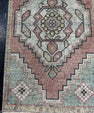 Turkish Mini Rug Oriental Hand Knotted Vintage Rug  1'6" x  3' #12025