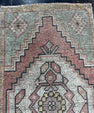 Turkish Mini Rug Oriental Hand Knotted Vintage Rug  1'6" x  3' #12025