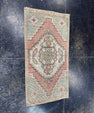 Turkish Mini Rug Oriental Hand Knotted Vintage Rug  1'6" x  3' #12025