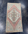 Turkish Mini Rug Oriental Hand Knotted Vintage Rug  1'6" x  3' #12025